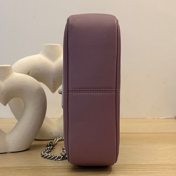 Coach Lavender Crossbody Bag with Silver Accents EUC - Picture 8 of 14